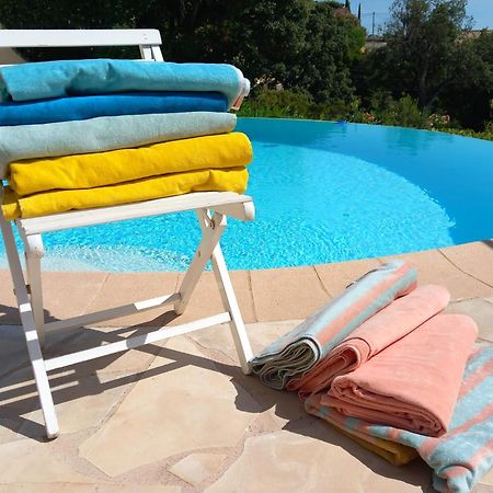 4-Star Private Villa With Heated Pool And Panoramic Sea View At Gulf De Saint Tropez Cavalaire-sur-Mer Exterior photo