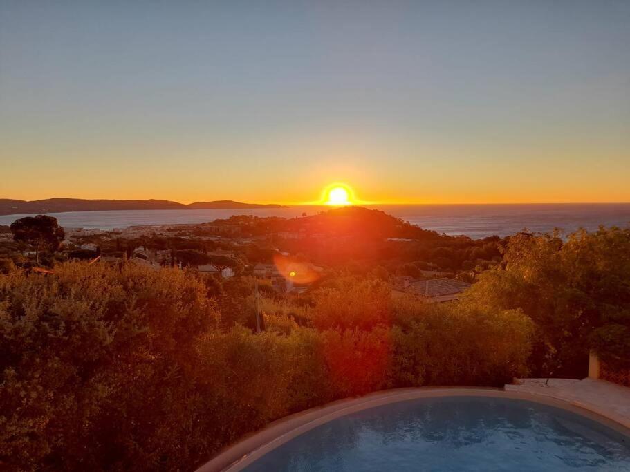 4-Star Private Villa With Heated Pool And Panoramic Sea View At Gulf De Saint Tropez Cavalaire-sur-Mer Exterior photo